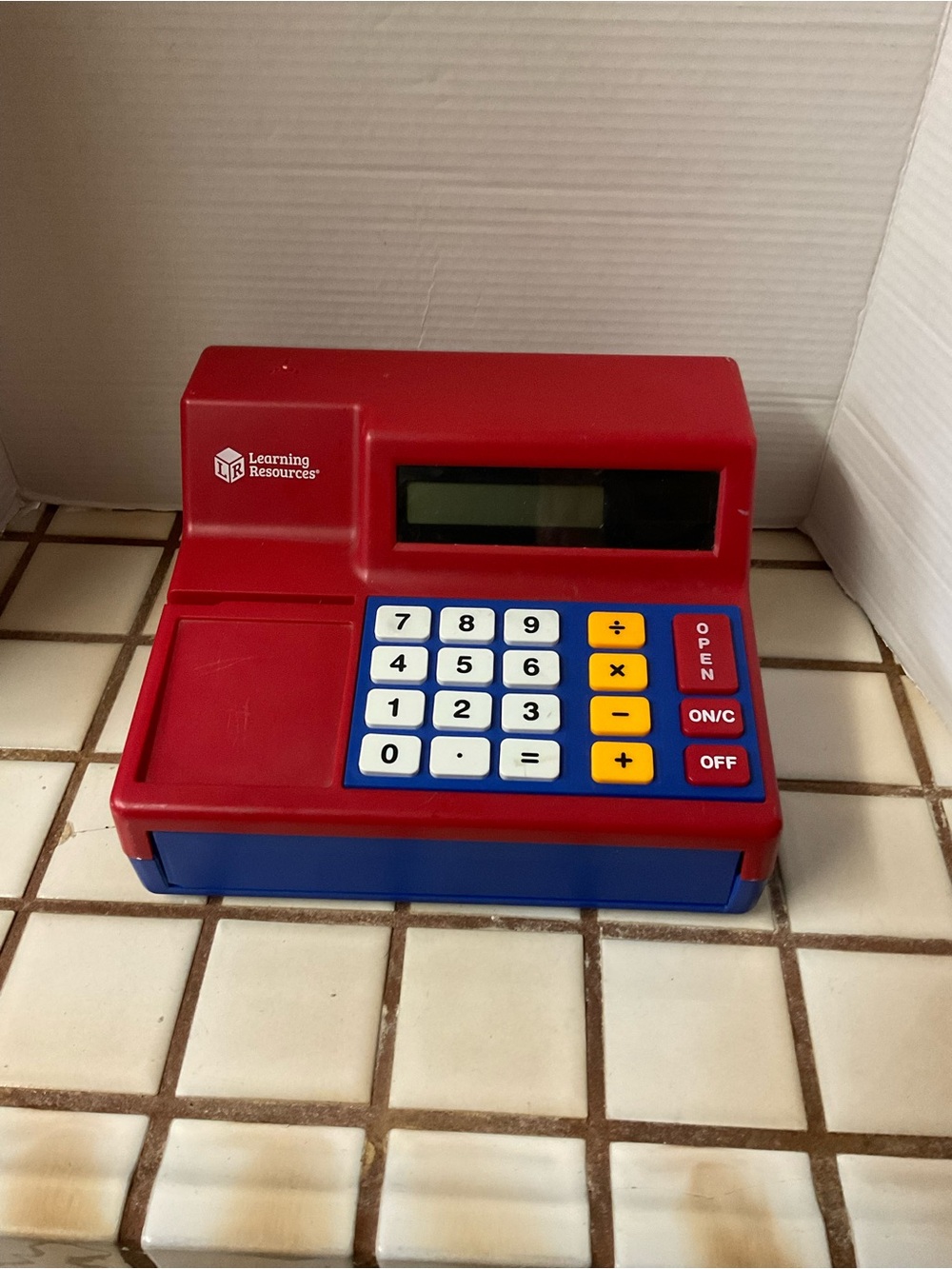 Learning Resources Red and Blue Toy Cash Register